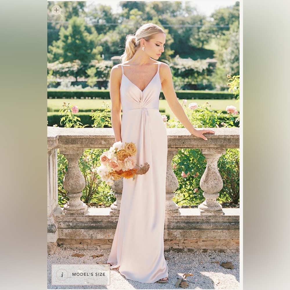 Revelry Bridesmaid Dress Giada Satin Dress (Color: Classic Emerald, Size: 4)